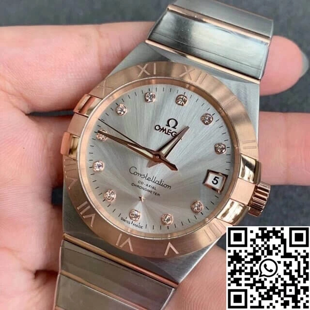 Omega Constellation 123.20.38.21.52.001 VS Factory Diamond-set Dial