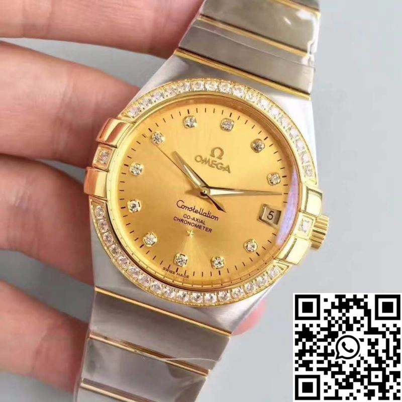 Omega Constellation 123.55.38.21.58.001 38MM 3S Factory Gold Dial