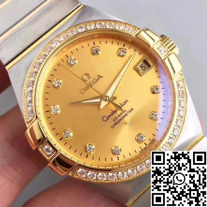 Omega Constellation 123.55.38.21.58.001 38MM 3S Factory Gold Dial