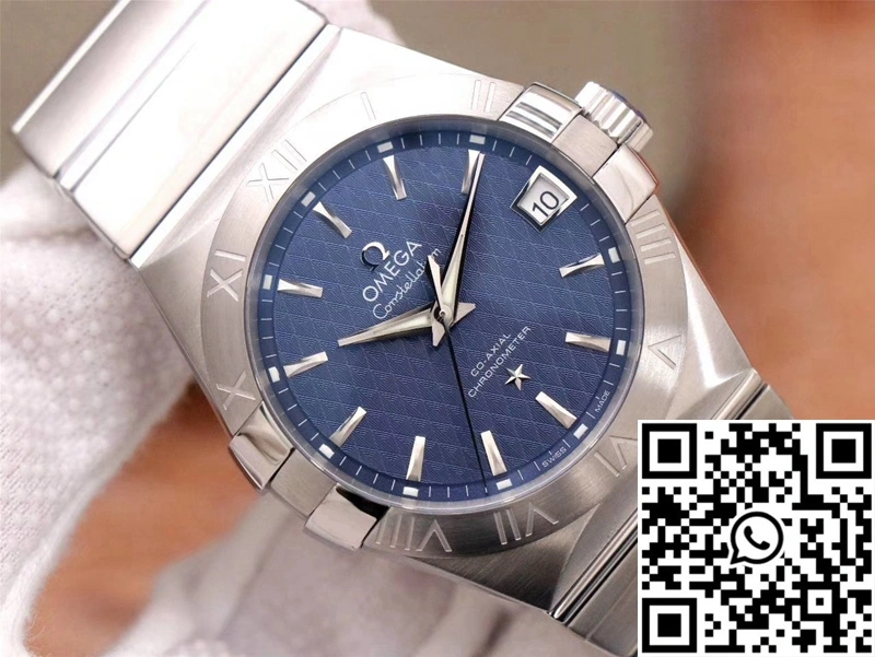 Omega Constellation Co-Axial 38MM 123.10.38.21.03.001 VS Factory Blue Dial