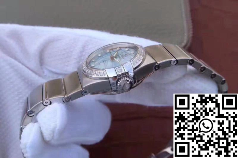 Omega Constellation Double Eagle Lady Blue Mother-Of-Pearl Dial 27MM 3S Factory