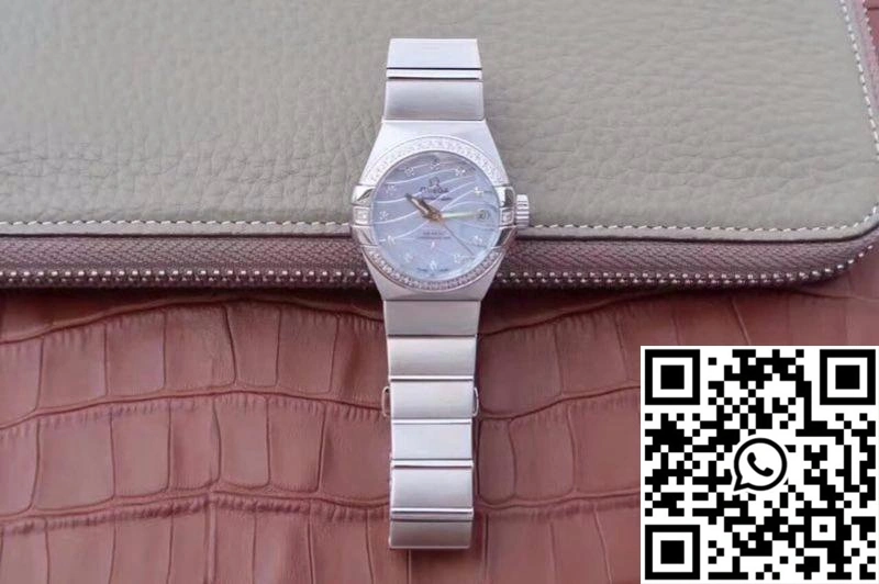 Omega Constellation Double Eagle Lady Blue Mother-Of-Pearl Dial 27MM 3S Factory