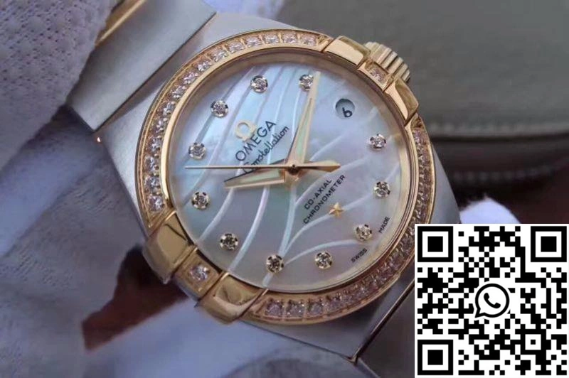Omega Constellation Double Eagle Lady White Mother-Of-Pearl Dial 27MM 3S Factory
