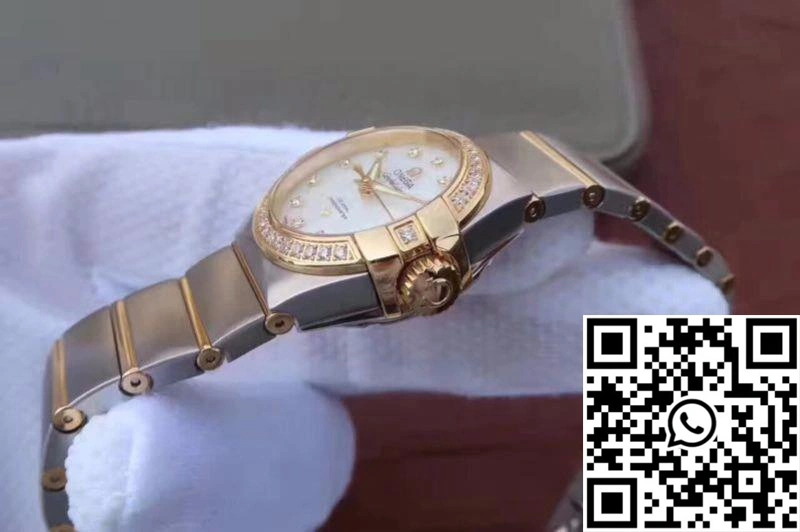 Omega Constellation Double Eagle Lady White Mother-Of-Pearl Dial 27MM 3S Factory