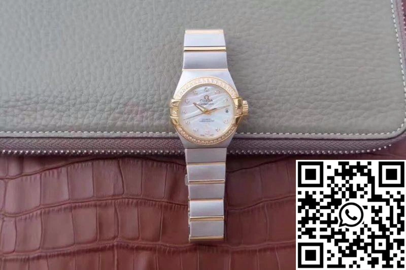 Omega Constellation Double Eagle Lady White Mother-Of-Pearl Dial 27MM 3S Factory