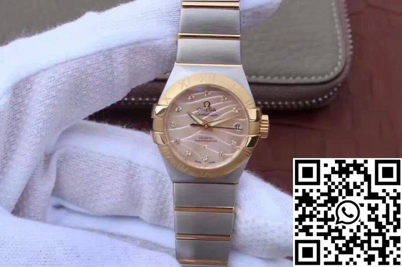Omega Constellation Double Eagle Lady Yellow Mother-Of-Pearl Dial 27MM 3S Factory