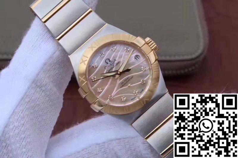 Omega Constellation Double Eagle Lady Yellow Mother-Of-Pearl Dial 27MM 3S Factory