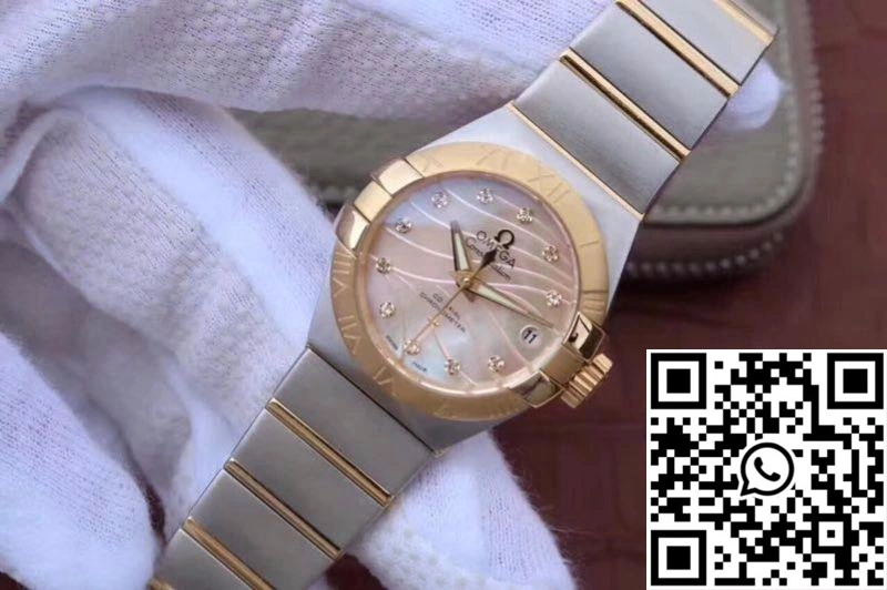 Omega Constellation Double Eagle Lady Yellow Mother-Of-Pearl Dial 27MM 3S Factory