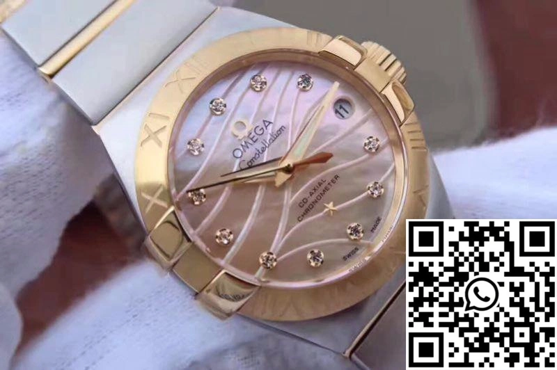 Omega Constellation Double Eagle Lady Yellow Mother-Of-Pearl Dial 27MM 3S Factory