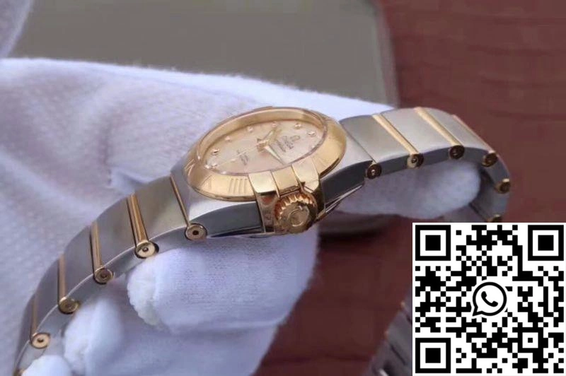 Omega Constellation Double Eagle Lady Yellow Mother-Of-Pearl Dial 27MM 3S Factory