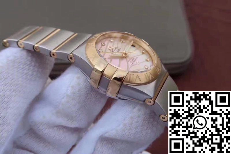 Omega Constellation Double Eagle Lady Yellow Mother-Of-Pearl Dial 27MM 3S Factory
