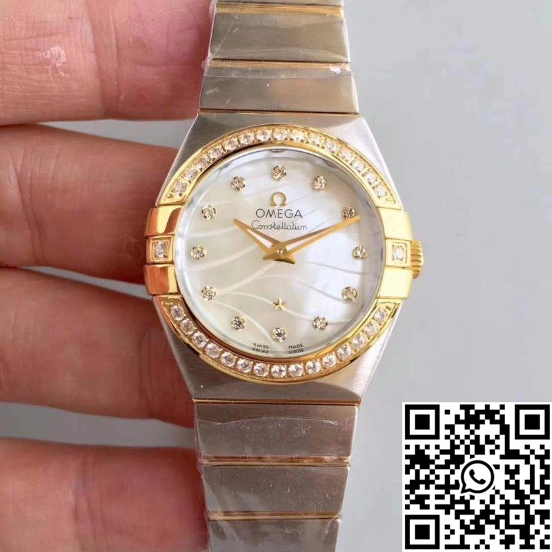Omega Constellation Ladies 123.25.24.60.55.011 White Mother Of Pearl Dial