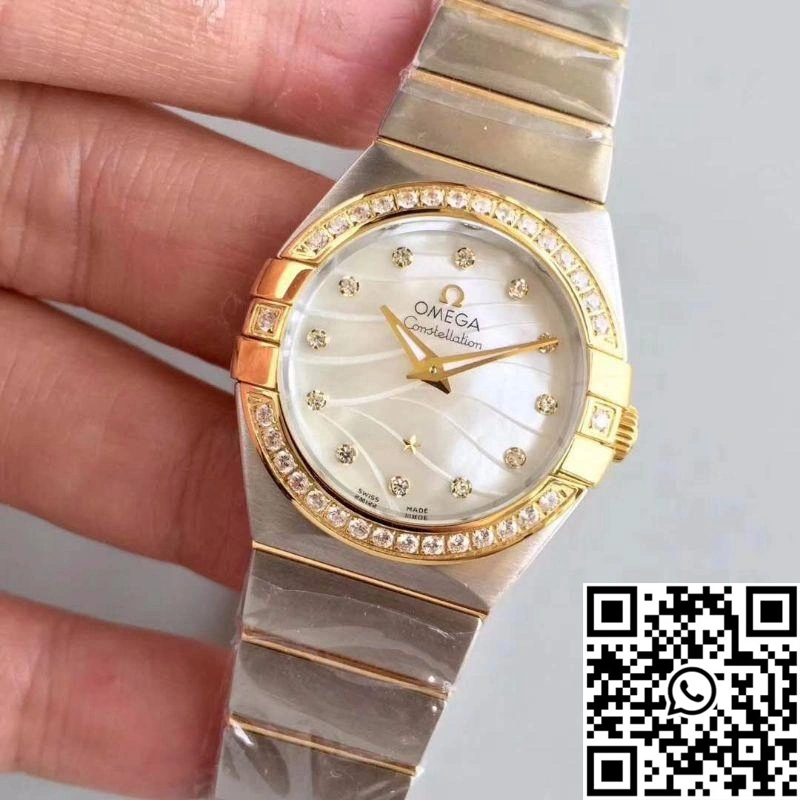Omega Constellation Ladies 123.25.24.60.55.011 White Mother Of Pearl Dial