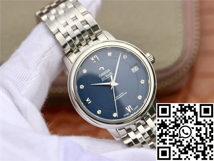 Omega De Ville 424.10.33.20.53.001 MKS Factory Diamond Blue Dial