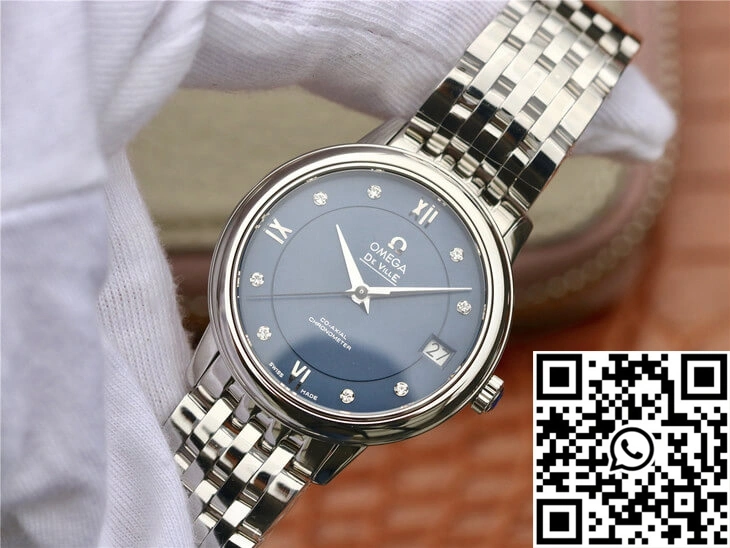 Omega De Ville 424.10.33.20.53.001 MKS Factory Diamond Blue Dial