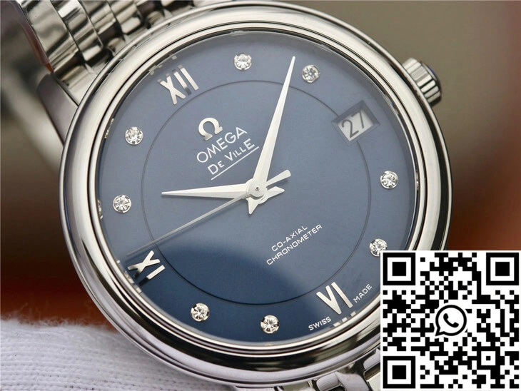 Omega De Ville 424.10.33.20.53.001 MKS Factory Diamond Blue Dial