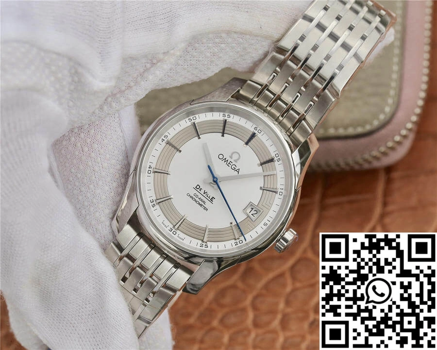 Omega De Ville 431.30.41.21.02.001 VS Factory Silver Dial Stainless Steel Strap