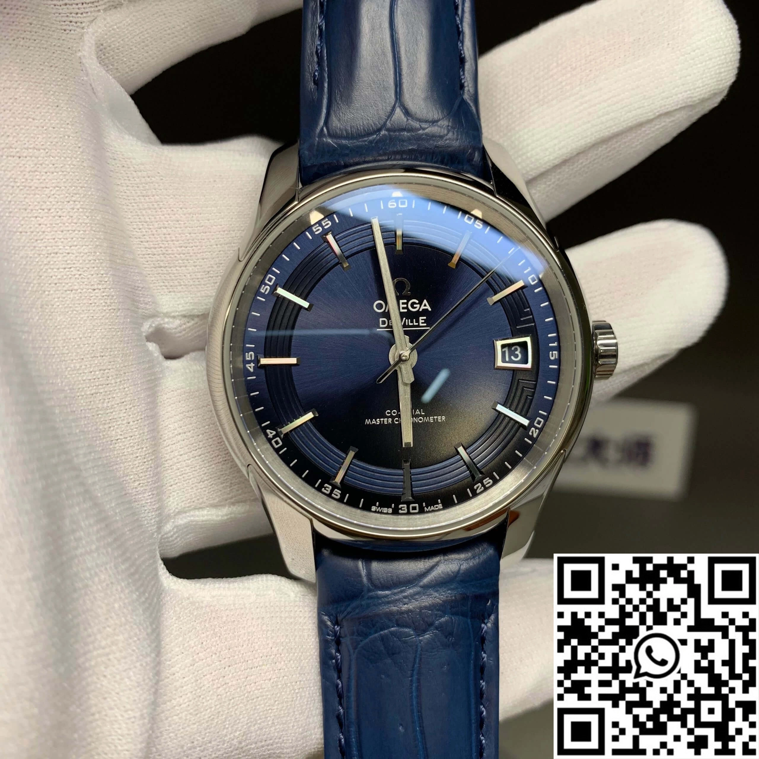 Omega De Ville 433.33.41.21.03.001 VS Factory Blue Dial