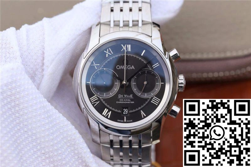Omega De Ville Chronograph 42MM 431.10.42.51.01.001 OM Factory Black Dial