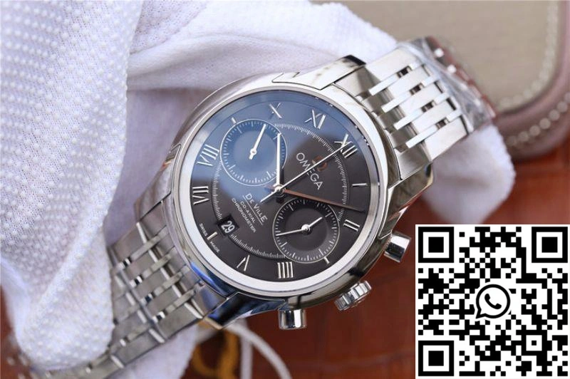 Omega De Ville Chronograph 42MM 431.10.42.51.01.001 OM Factory Black Dial