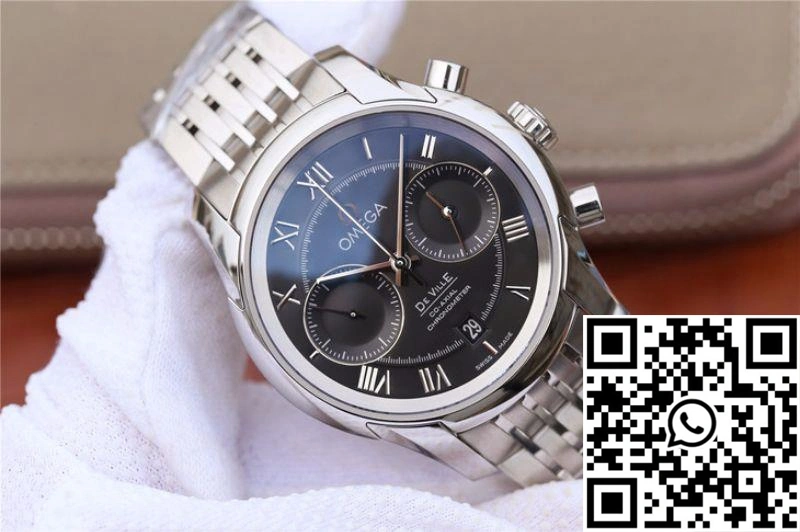 Omega De Ville Chronograph 42MM 431.10.42.51.01.001 OM Factory Black Dial