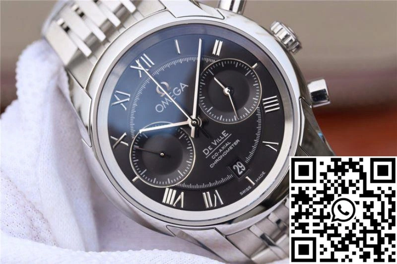 Omega De Ville Chronograph 42MM 431.10.42.51.01.001 OM Factory Black Dial