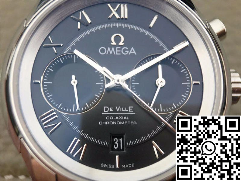 Omega De Ville Chronograph 42MM 431.10.42.51.01.001 OM Factory Black Dial