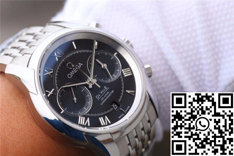 Omega De Ville Chronograph 42MM 431.10.42.51.01.001 OM Factory Black Dial
