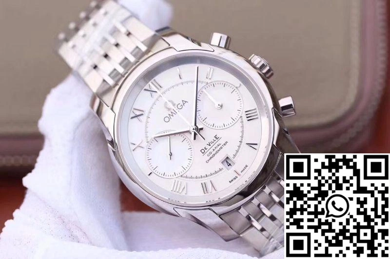 Omega De Ville Co-Axial Chronograph 42MM 431.10.42.51.02.001 OM Factory White Dial