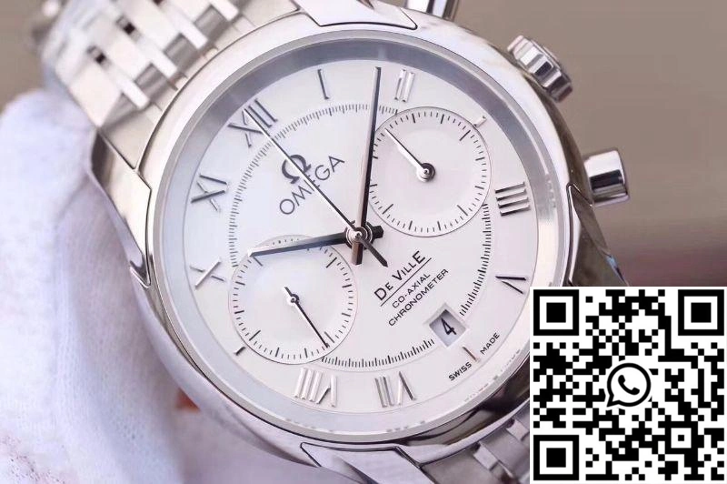Omega De Ville Co-Axial Chronograph 42MM 431.10.42.51.02.001 OM Factory White Dial