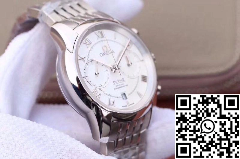 Omega De Ville Co-Axial Chronograph 42MM 431.10.42.51.02.001 OM Factory White Dial