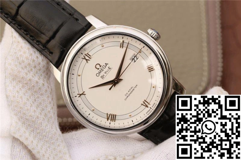 Omega De Ville Prestige Co-Axial 39.5MM 424.13.40.20.02.005 MKS Factory Silver Dial