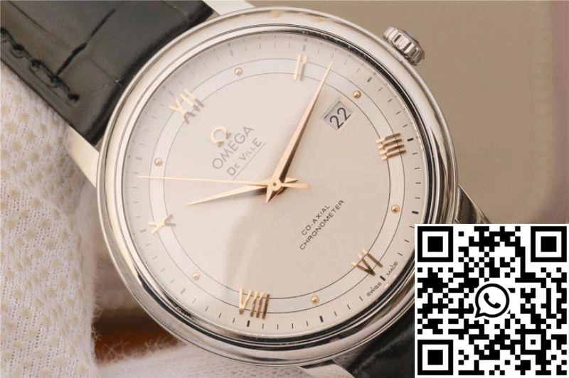 Omega De Ville Prestige Co-Axial 39.5MM 424.13.40.20.02.005 MKS Factory Silver Dial