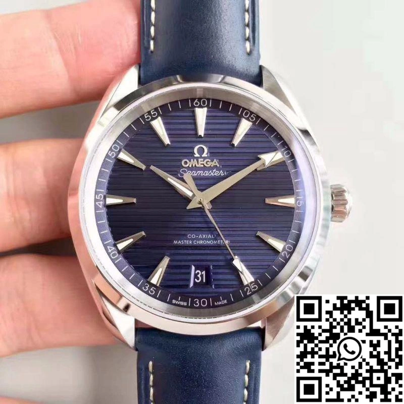 Omega Seamaster Aqua Terra 150M Master Co-Axial Baselworld Blue Textured Dial