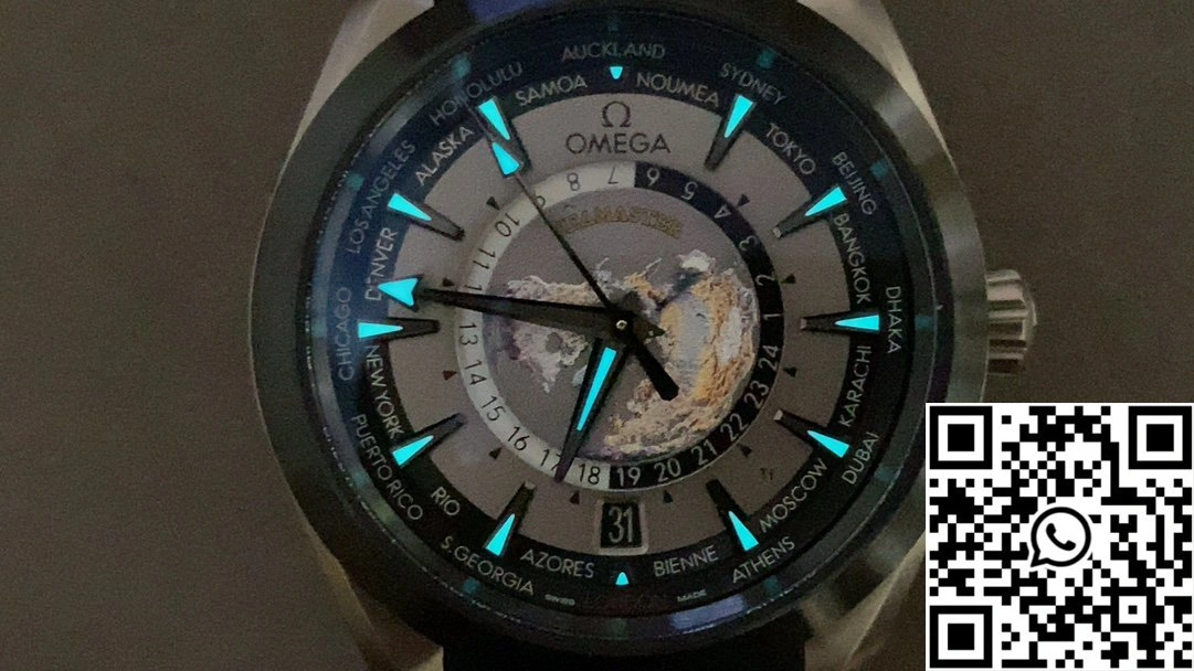 Omega Seamaster Aqua Terra GMT Worldtimer 220.92.43.22.99.001 VS Factory Titanium Grey Dial