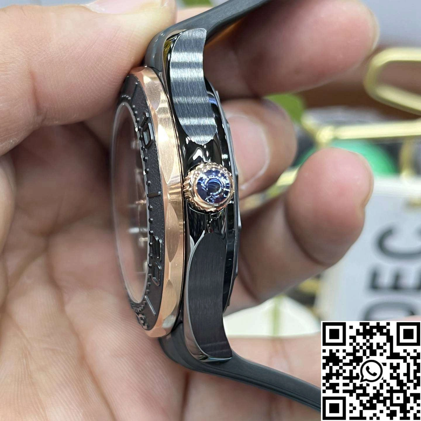 Omega Seamaster Diver 300M 210.62.44.20.01.001 VS Factory Rose Gold Bezel Ceramic Case 43.5mm