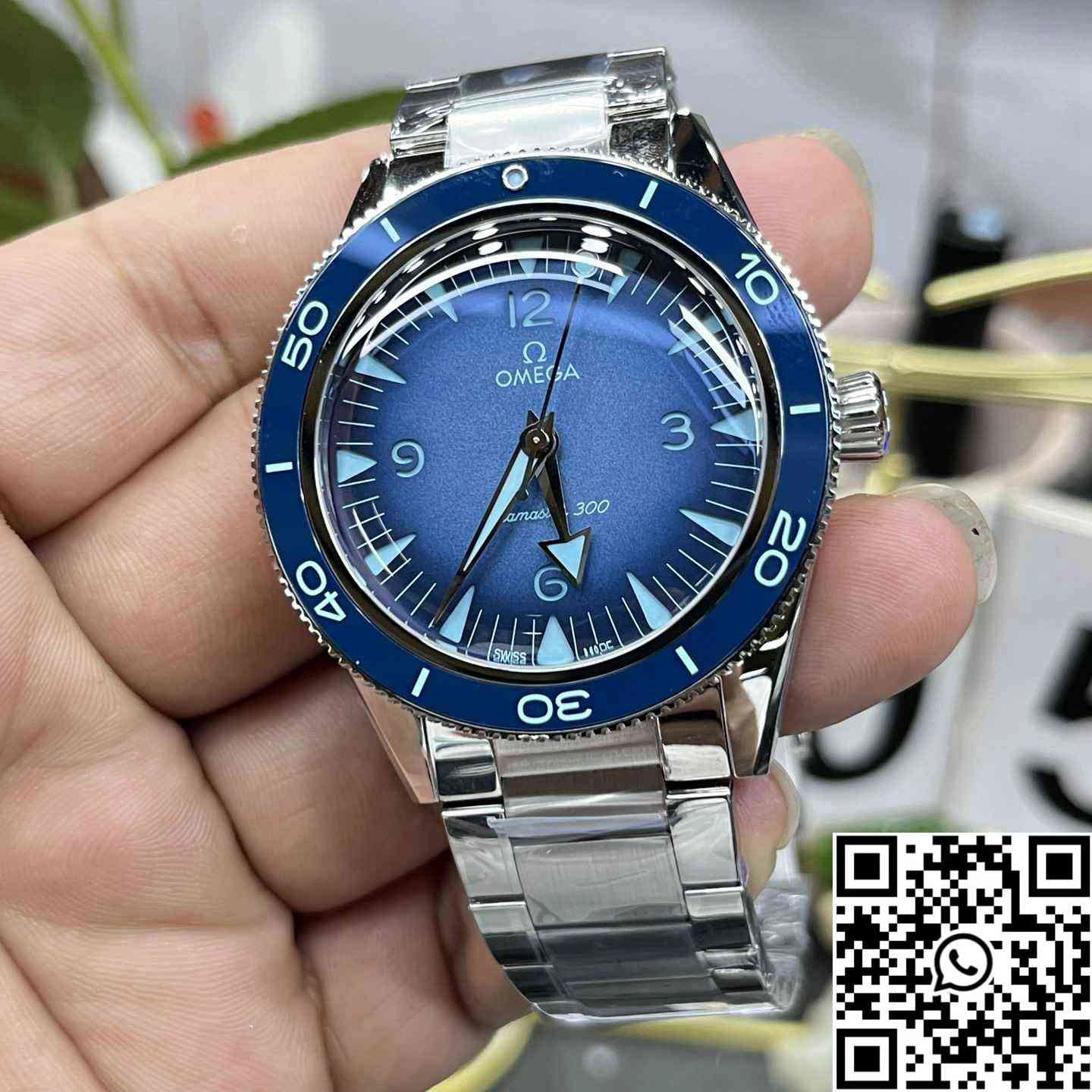 Omega Seamaster Diver 300M 75th Anniversary Summer Blue VS Factory Blue Bezel