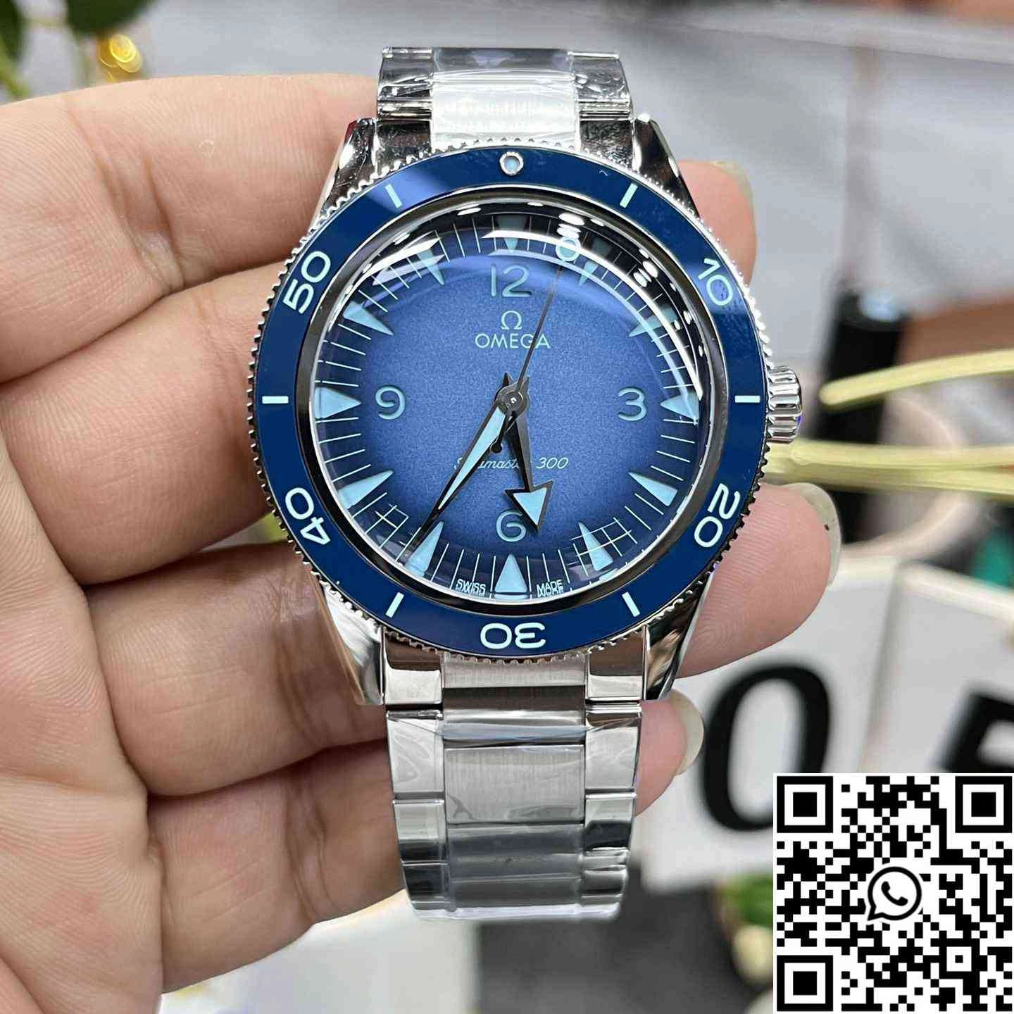 Omega Seamaster Diver 300M 75th Anniversary Summer Blue VS Factory Blue Bezel
