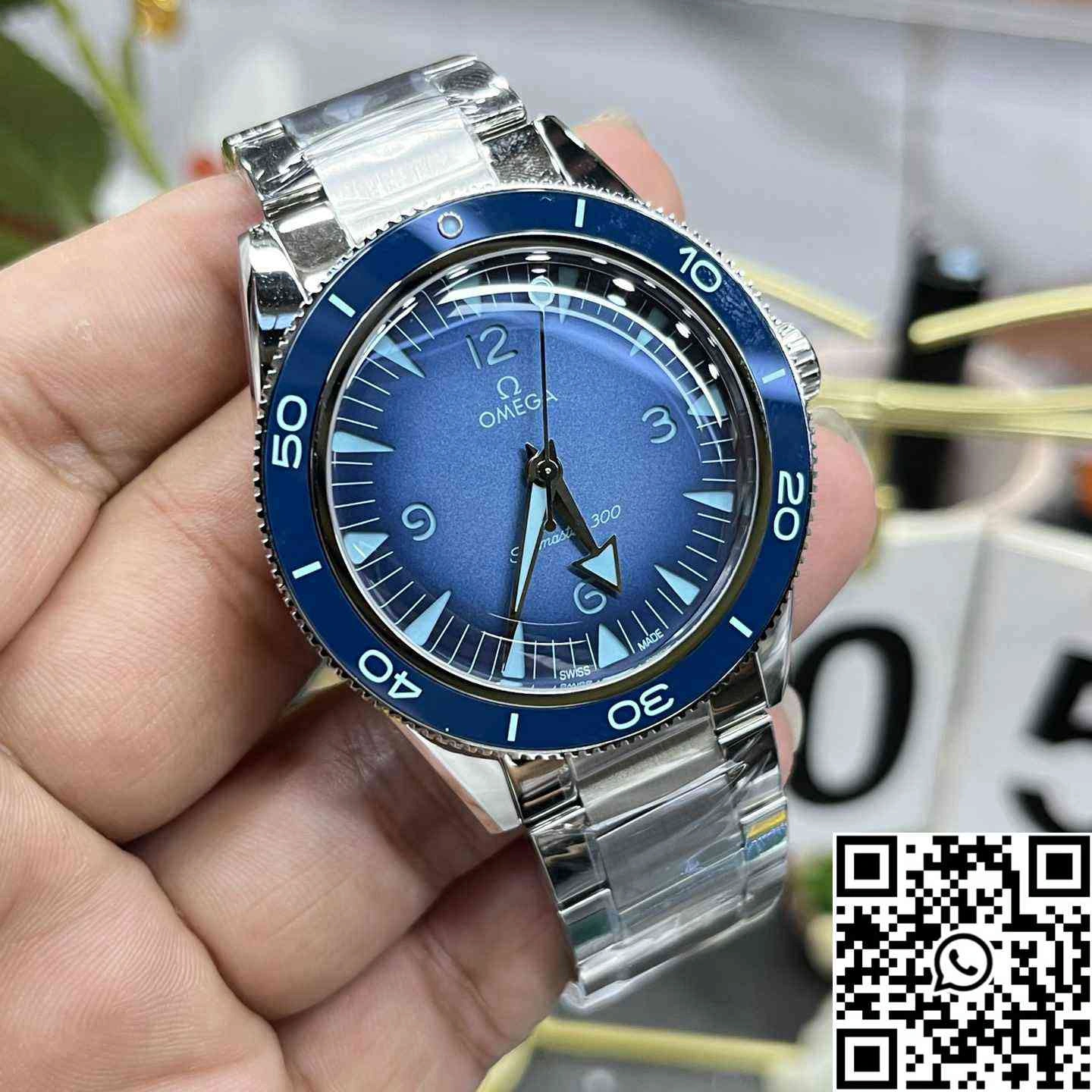 Omega Seamaster Diver 300M 75th Anniversary Summer Blue VS Factory Blue Bezel