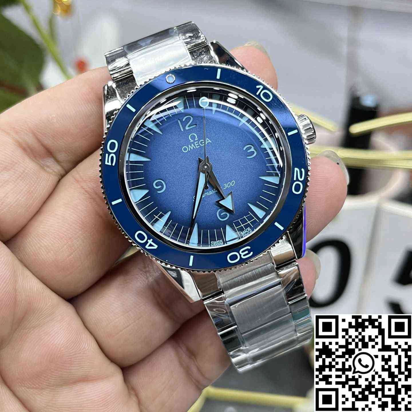 Omega Seamaster Diver 300M 75th Anniversary Summer Blue VS Factory Blue Bezel