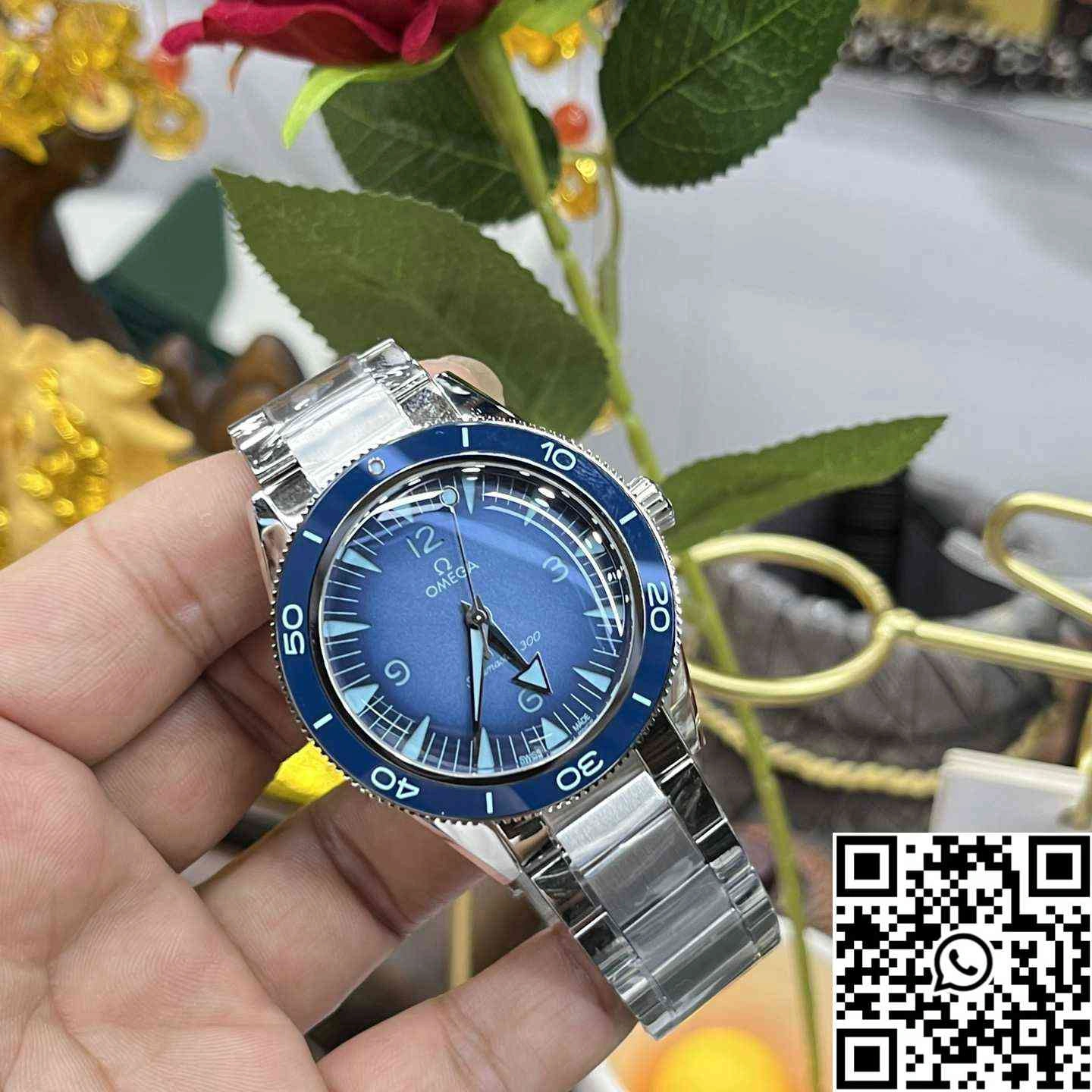 Omega Seamaster Diver 300M 75th Anniversary Summer Blue VS Factory Blue Bezel