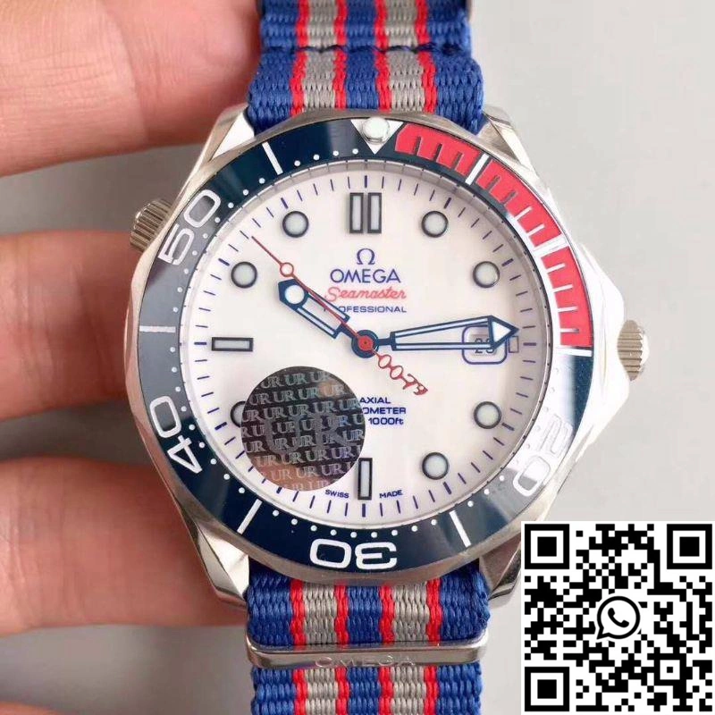 Omega Seamaster Diver 300M Co-Axial 41MM Commander 007 212.32.41.20.04.001 UR Factory White Dial