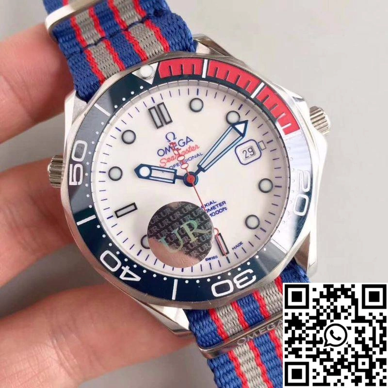 Omega Seamaster Diver 300M Co-Axial 41MM Commander 007 212.32.41.20.04.001 UR Factory White Dial