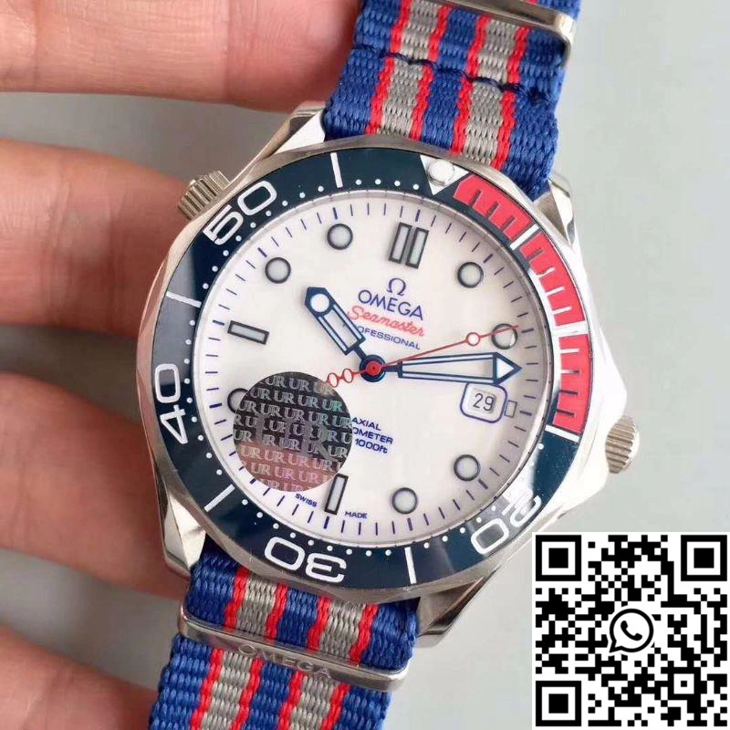Omega Seamaster Diver 300M Co-Axial 41MM Commander 007 212.32.41.20.04.001 UR Factory White Dial