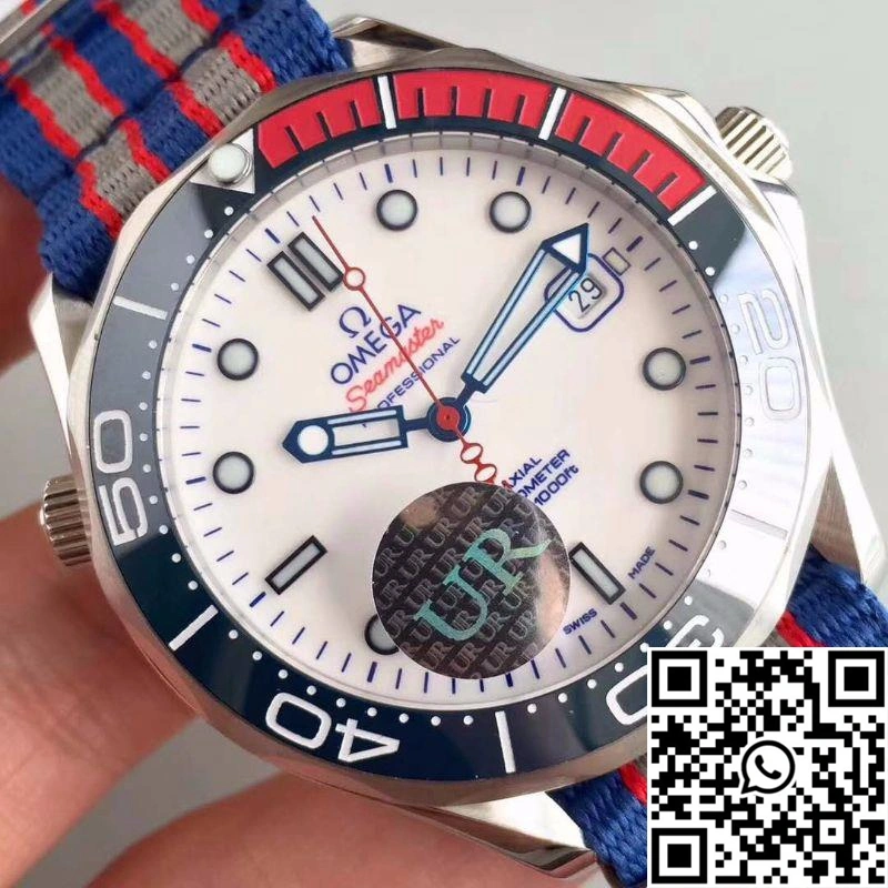 Omega Seamaster Diver 300M Co-Axial 41MM Commander 007 212.32.41.20.04.001 UR Factory White Dial