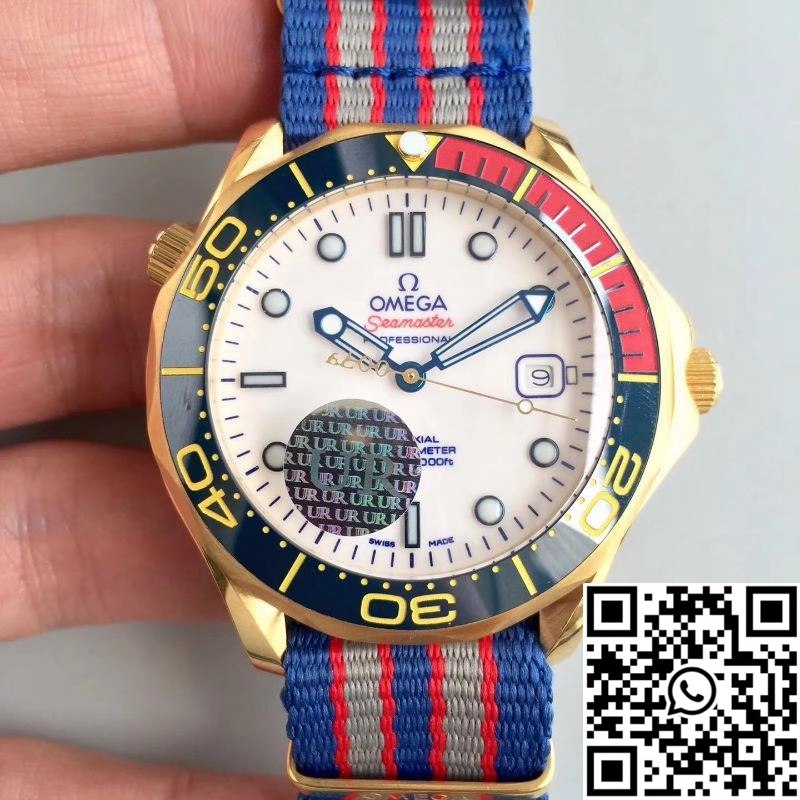 Omega Seamaster Diver 300M Co-Axial 41MM Commander 007 212.62.41.20.04.001 White Dial