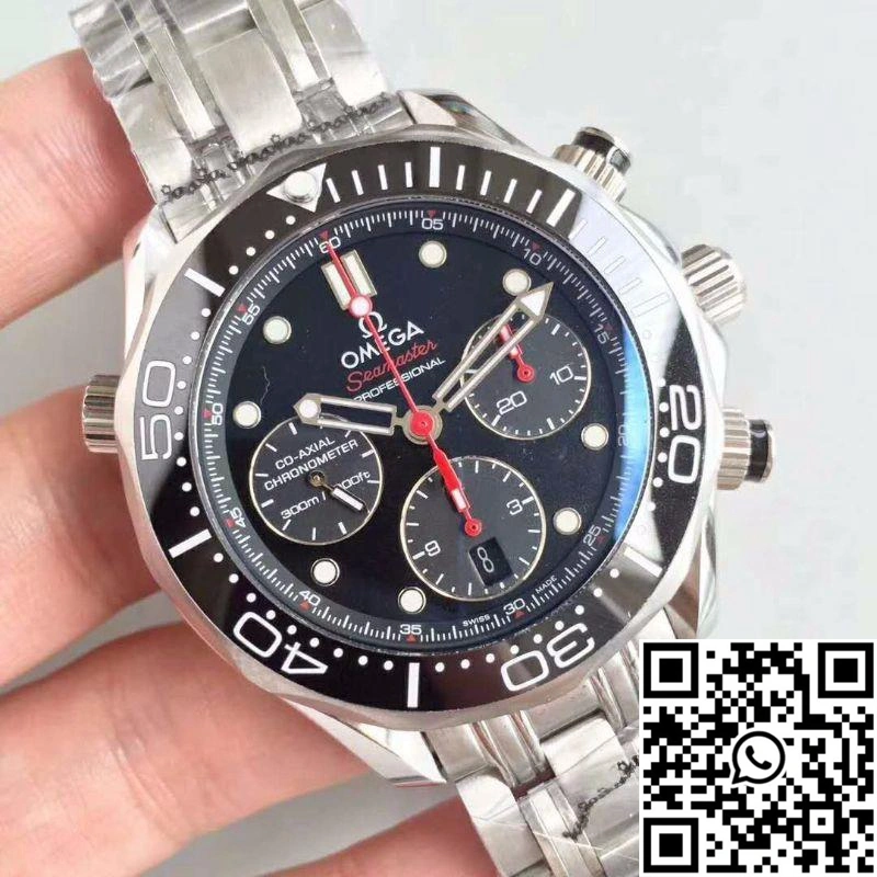 Omega Seamaster Diver 300M Co-Axial Chronograph 44MM 212.30.44.50.01.001 V2 Black Dial