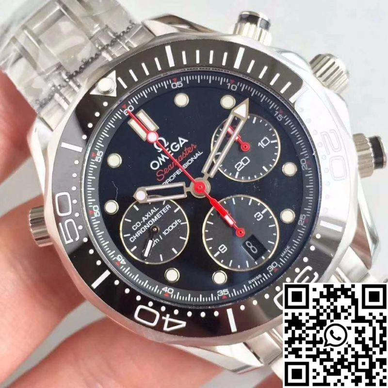 Omega Seamaster Diver 300M Co-Axial Chronograph 44MM 212.30.44.50.01.001 V2 Black Dial