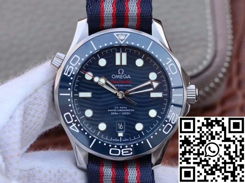 Omega Seamaster Diver 300m 210.30.42.20.03.001 Blue Wave Dial VS Factory
