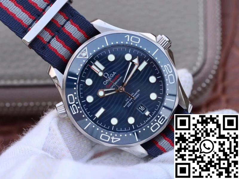 Omega Seamaster Diver 300m 210.30.42.20.03.001 Blue Wave Dial VS Factory